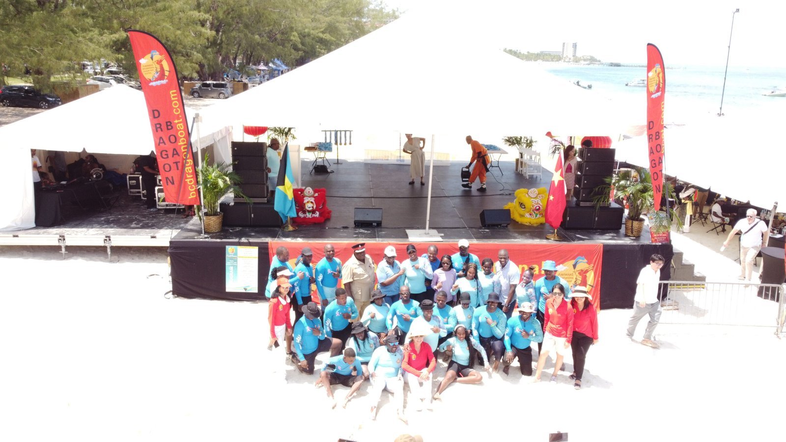 An aerial view from True Vision 242’s event imagery